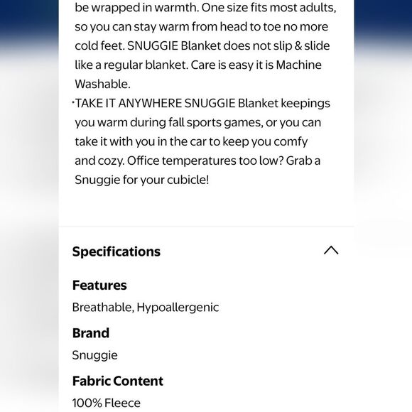 Snuggie The Original Wearable Blanket- Skittles - Picture 7 of 9